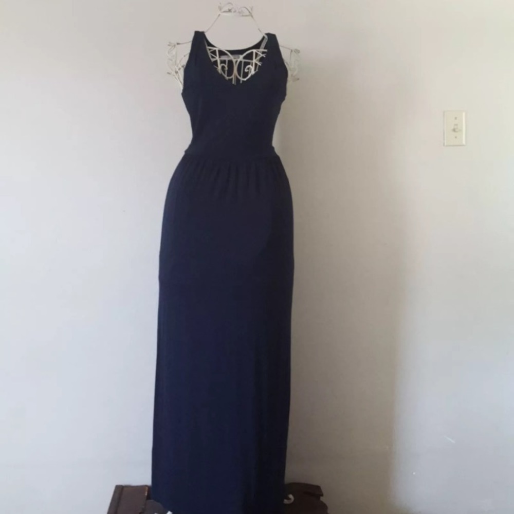 Loft maxi dress with cut out back