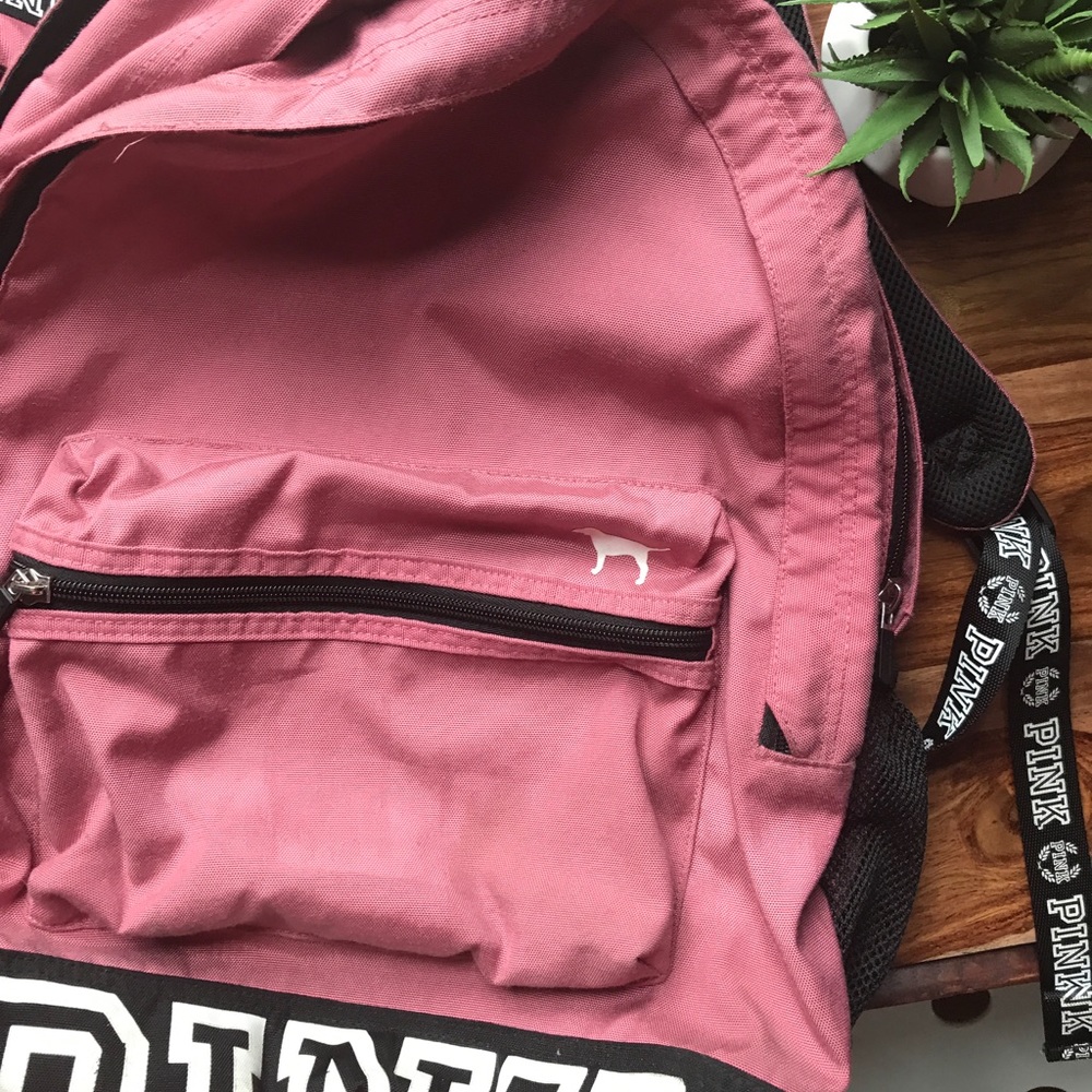 PINK multi pocket backpack