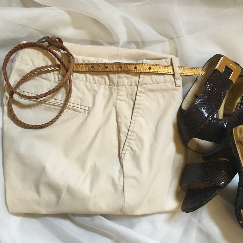 GAP Chinos - Straight Leg, Slim Cut in Cream