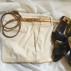 GAP Chinos - Straight Leg, Slim Cut in Cream