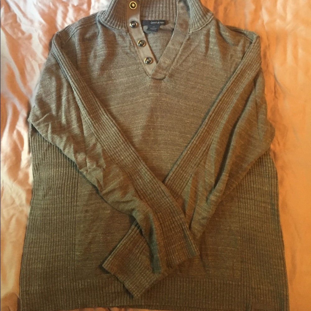 Calvin Klein 1/4 snap sweater