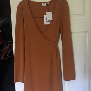 Some days lovin Rust Wrap Dress
