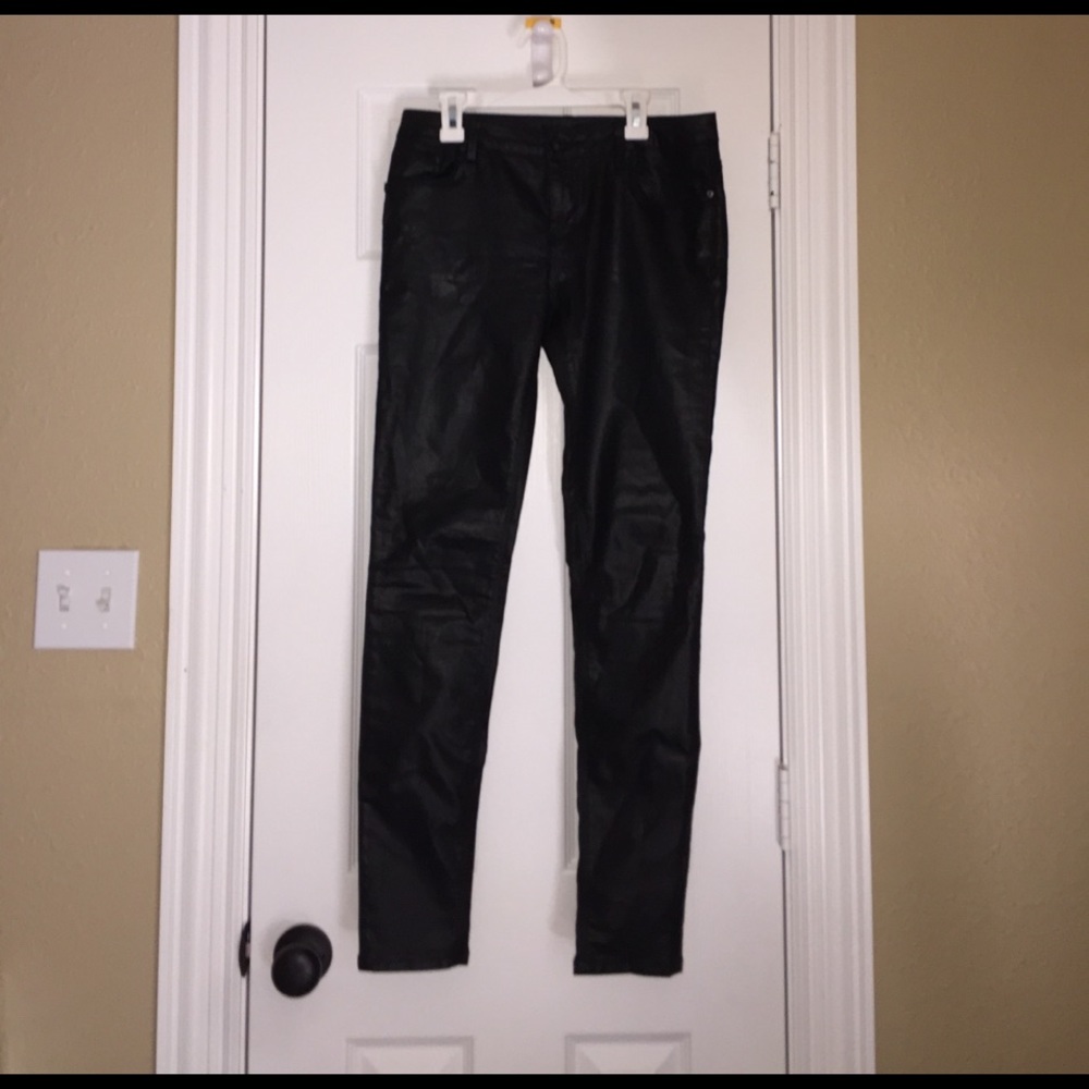 Zara Pleather Jeans