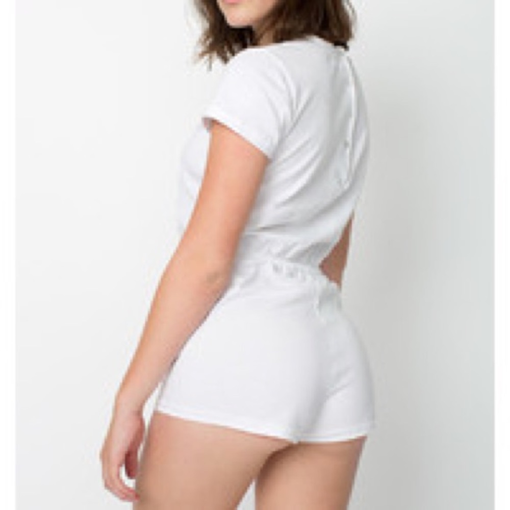 white american apparel romper