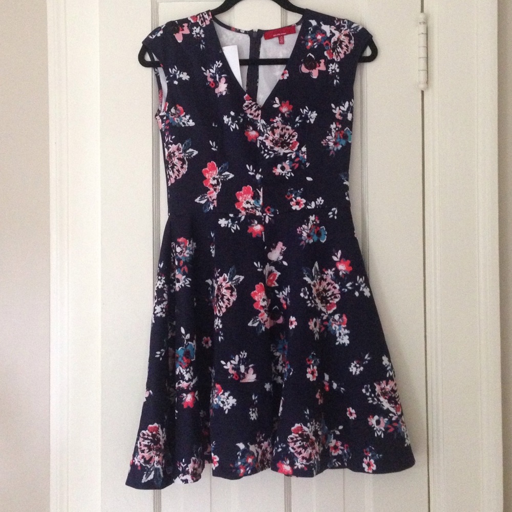 Floral print skater dress