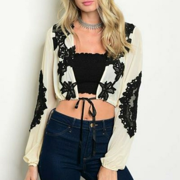 ✌Festival Ready✌Spring Boho Crop Top - Picture 2 of 3