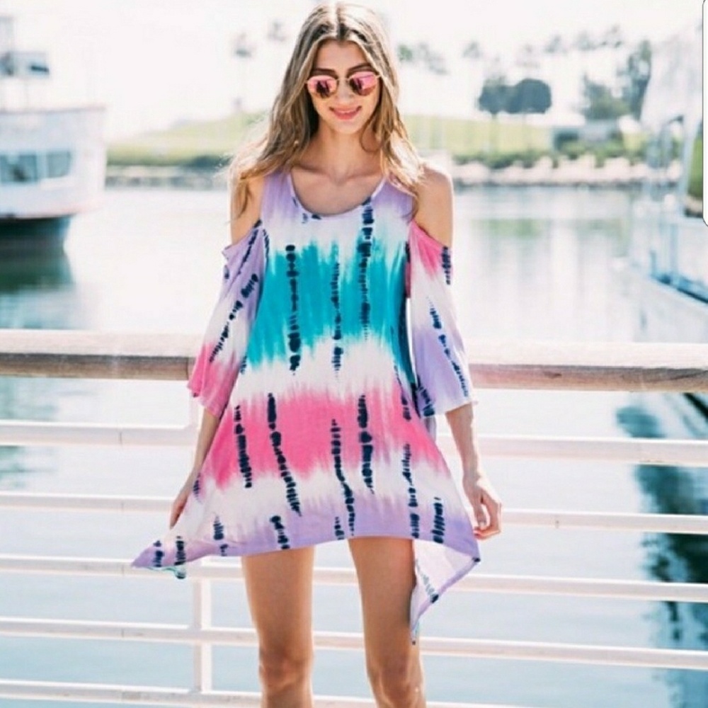 Watercolor Tunic Top/Mini Dress - Picture 1 of 4