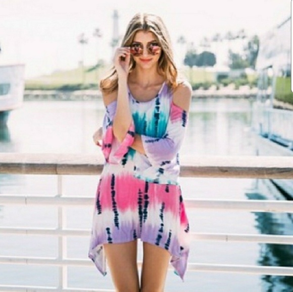 Watercolor Tunic Top/Mini Dress - Picture 4 of 4