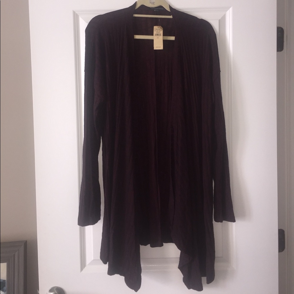 Deep maroon cardigan