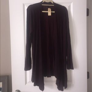 Deep maroon cardigan