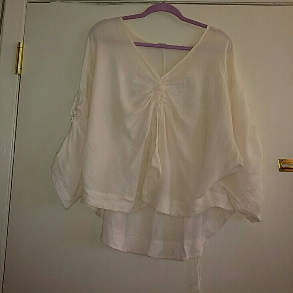 Blue Fish Light Pink Sheer Top Made in USA