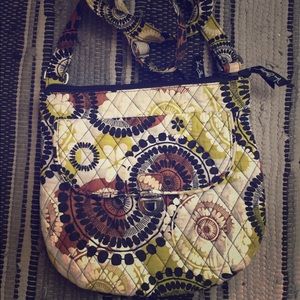 Vera Bradley Saddle Hipster Crossbody - Cocoa Moss