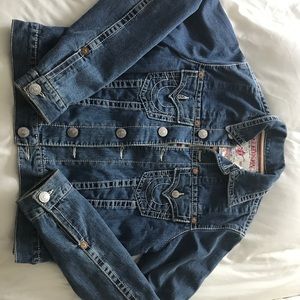 True Religion men's denim jacket, size L