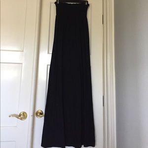 Old Navy Black Strapless Maxi Dress