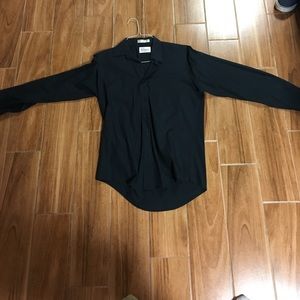 Men's black dress shirt