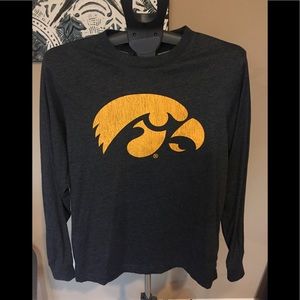 NWOT Men's Iowa Hawkeye long sleeve shirt