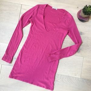 James Perse • jersey v neck dress