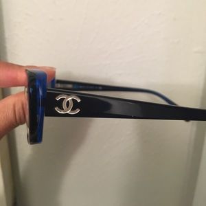 Chanel!! Gorgeous Blue Plastic Eyeglasses