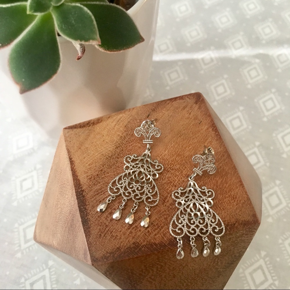 New Year’s Sterling Silver pendant earrings