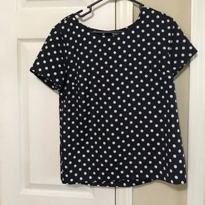 Jcrew polka dot top