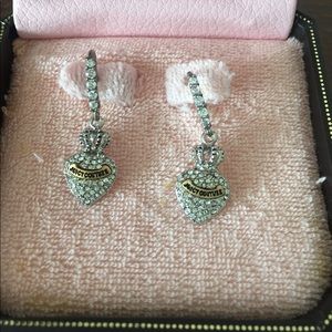 Juicy Couture Heart drop earrings