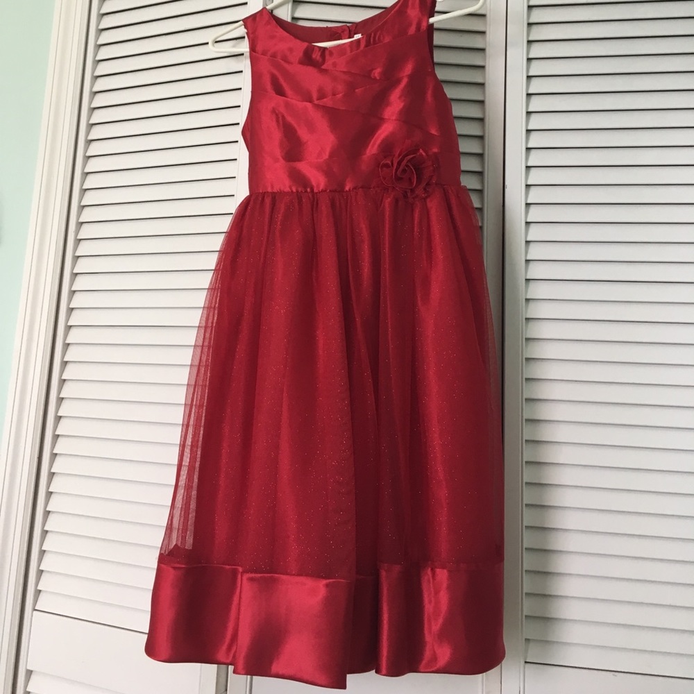 Red kids dress