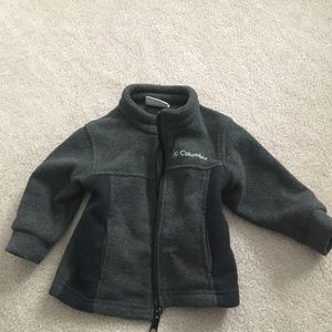 Columbia Infant Gray with Black Accent Fleece