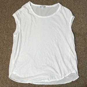SOLD!! James Perse white tee Size 0 fits like XS/S
