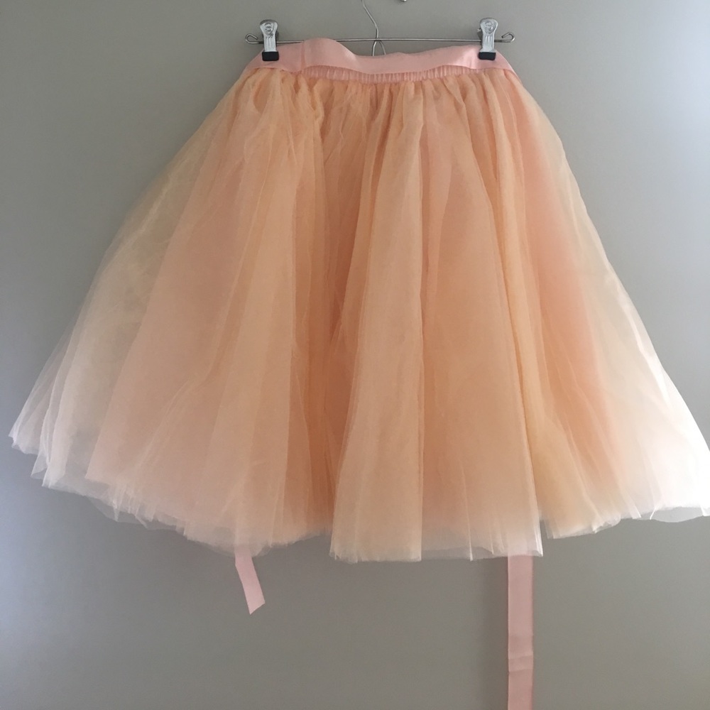 Women's tea length tulle skirt