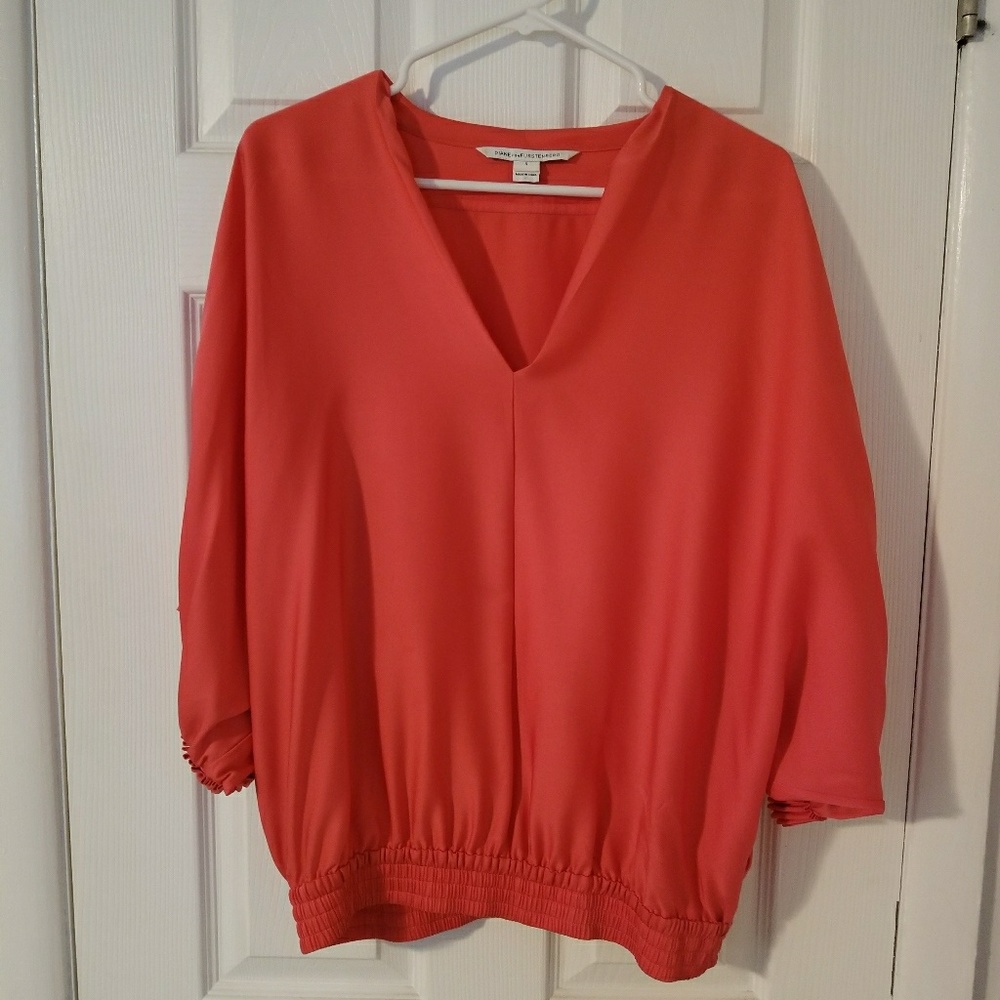 DVF Orange top
