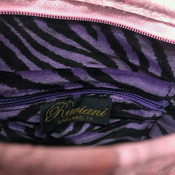 RAVIANI Pink Alligator Print Purse - Picture 4 of 4