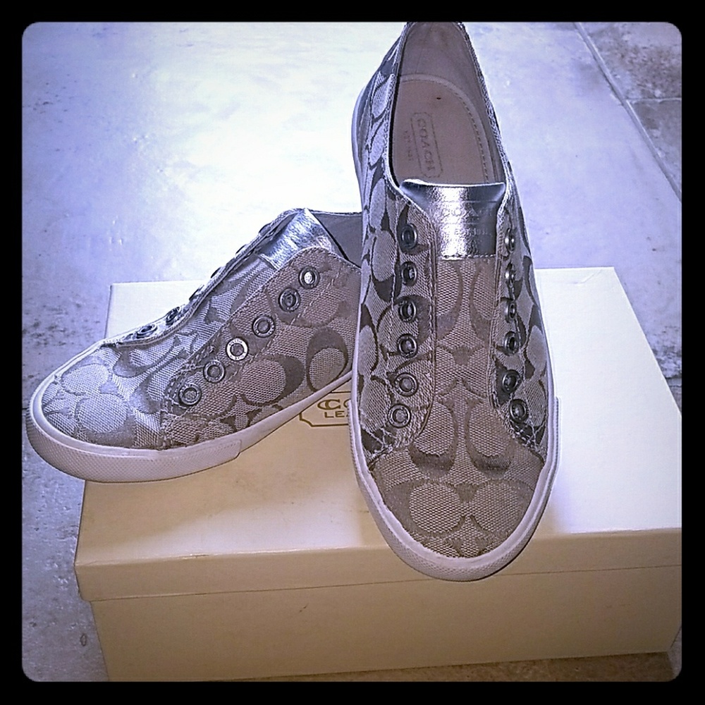 COACH Silver Sneakers