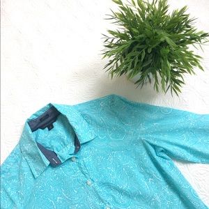Tommy Hilfiger blue paisley blouse