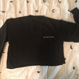 Brandy Melville Cropped Sweatshirt