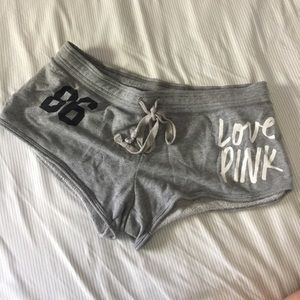 Victoria's Secret pink boxer shorts
