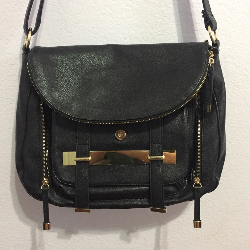 Call It Spring Message Bag/Shoulder Bag (Black)