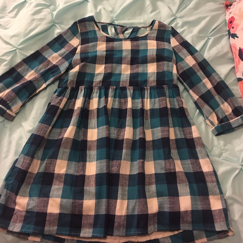 Plaid lined dress