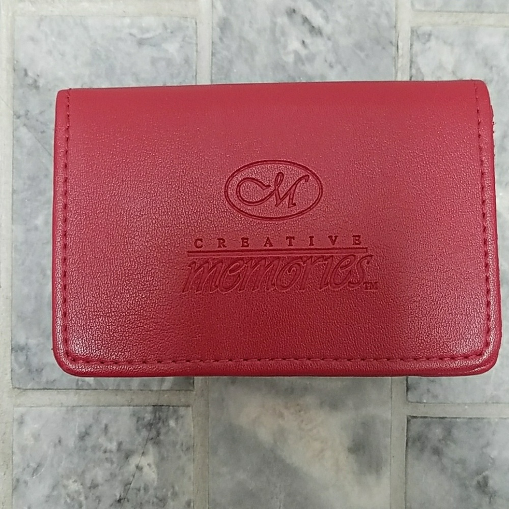 Leather Credit / business Card Holder embossed
