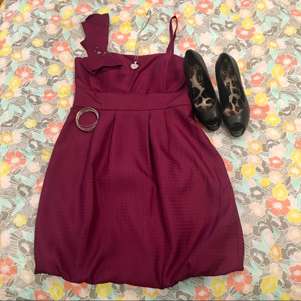 BCBG Magenta Party Cocktail Dress