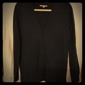 Navy wool-blend boyfriend cardigan - size L