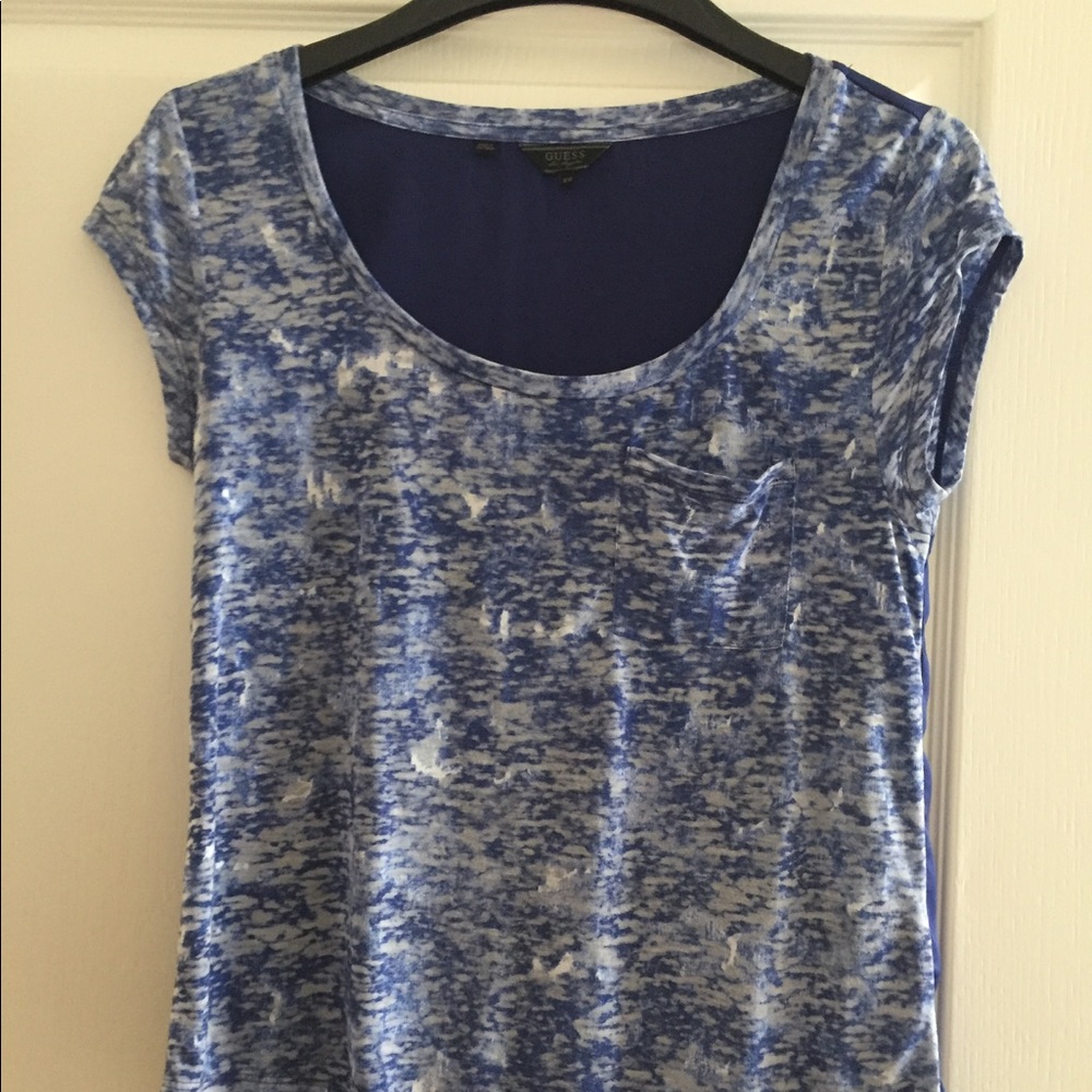 GUESS blue blouse