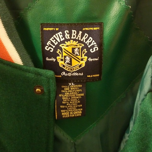 University of Miami leather varsity - Picture 2 of 4