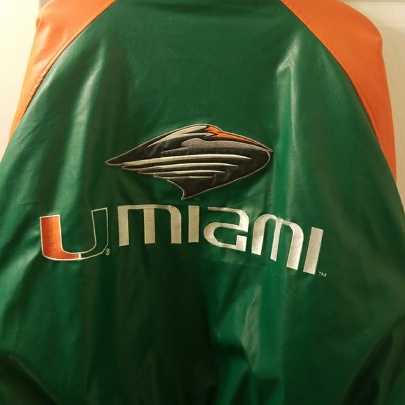 University of Miami leather varsity - Picture 4 of 4