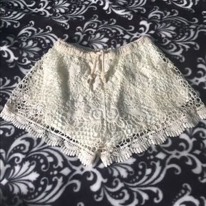 Flirty Crochet Shortie Shorts