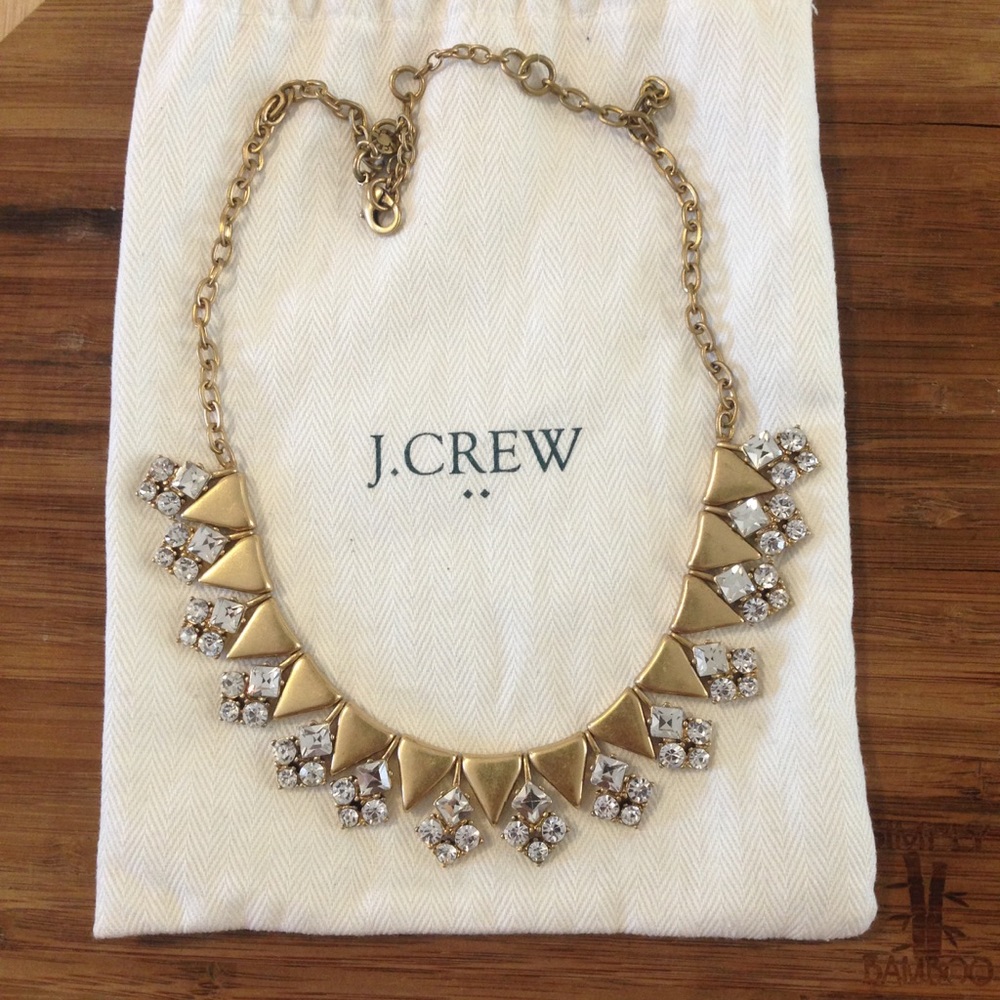 J.Crew Arrow & Crystal Statement Necklace