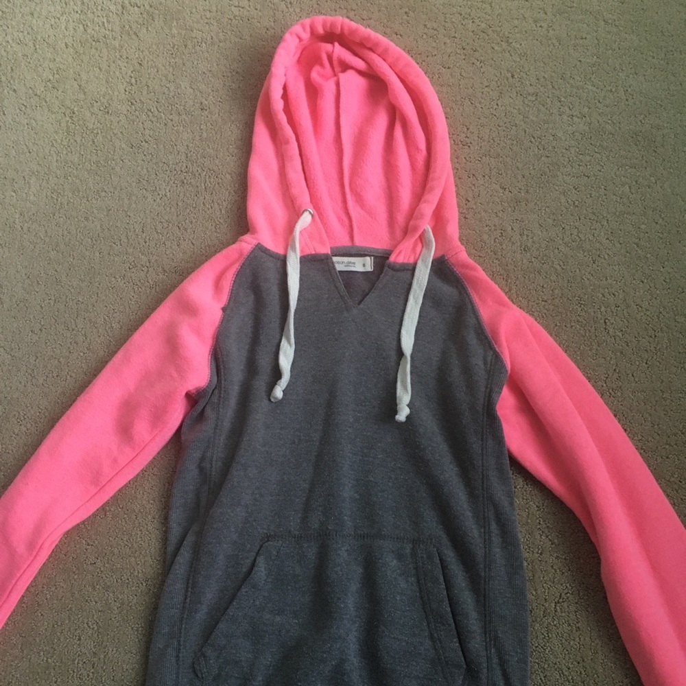 Pink and Grey Hoodie