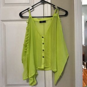 Sheer neon top
