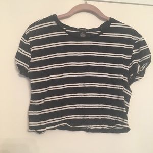 Striped crop tops