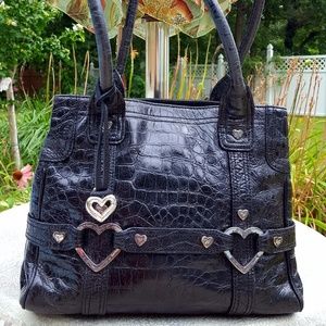 BRIGHTON BREAH Vintage Crocodile Leather Bag