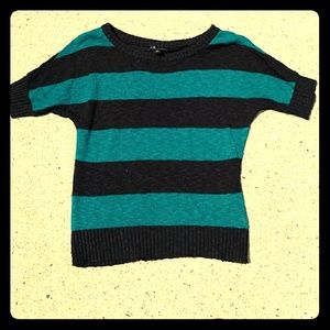 Green and black sweater